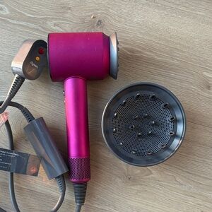 Dyson Fuchsia Hair Dryer with Diffuser